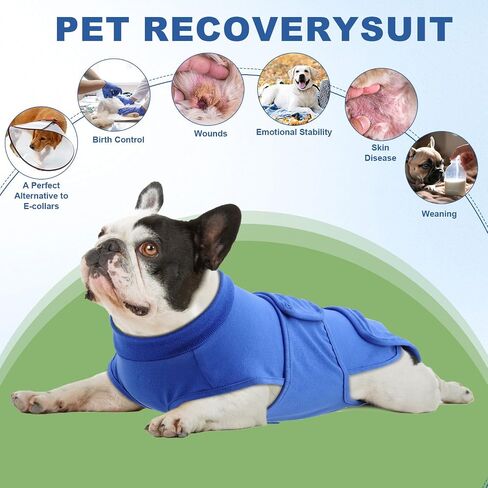 OYX Dog Surgery Recovery Suit, Adjustable Back Dog Onesie for Surgery Female Male, Recovery E-Collar & Cone Alternative Surgical Spay, Breathable Bodysuit Shirt Protect Dog's Prevent Licking, Pink M in Saudi Arabia
