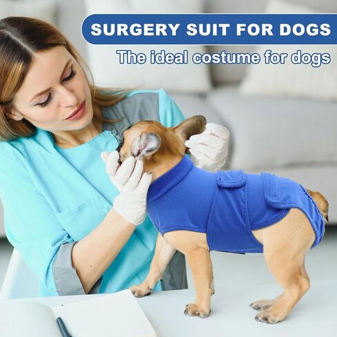 OYX Dog Surgery Recovery Suit, Adjustable Back Dog Onesie for Surgery Female Male, Recovery E-Collar & Cone Alternative Surgical Spay, Breathable Bodysuit Shirt Protect Dog's Prevent Licking, Pink M in Saudi Arabia