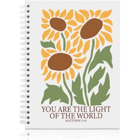 أنت دفتر Night of the World Spiral Journal للنساء ، دفاتر زهرة عباد الشمس المضحكة لزملاء العمل ، هدايا آية الكتاب المقدس لجدة العمة ، شكرًا لك على هدايا لزعيم رئيسه معلمه