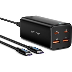 MacBook Pro Charger 200W, VENTION PD3.1 140W Fast USB C Charging Station, 6 Ports GaN Desktop Charger Compatible with MacBook Pro/Air M1 M2, iPhone 15 Pro Max/14, ipad Pro,Galaxy S23 Ultra,Steam Deck