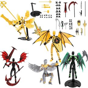 T13 Action Figure Set （5 Pack） -dummy 13 Titan 13 Toys-Titan 13 Action Figure Assembly Complete-3D Action Action Action