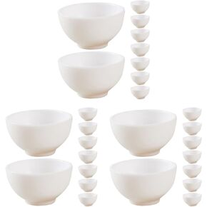 54 PCS Food Food and Play Dolls Bowl Bowls Miniature Miniature for Minihouse Dollhouse Accessories Mini House Decor Decor