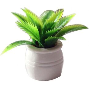 Green Miniature Dollhouse Plant, Mini Potted Plant Flower Model Ornament, DIY Accessories, Shooting Props
