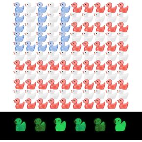 180pcs استقلال البطة الصغيرة راتنجات ، 3 ملونة ووطنية صغيرة البط ، مصغرة صغيرة في الرابع من يوليو ، ديكور صغير ، ديكور تذكاري متنوع للمناظر الطبيعية الحديقة الصغيرة (الأزرق ، الأبيض ، الأحمر) in Kuwait