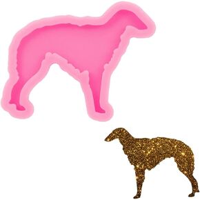 44Pcs Epoxy Resin Molds Kit - 4Pcs Different Dog Shapes Silicone Molds with Accessories, Epoxy Resin Casting Molds, Resin Keychain Molds, for DIY Key Chain Pendant Pet Tag Craft