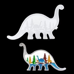 قالب راتنجات حيوان Voyyphixa ، قوالب سيليكونية ديناصور ، قوالب راتنجات Tyrannosaurus rex epoxy للسيليكون لتوقف DIY ، ديكور المائدة ، الجدار المعلق