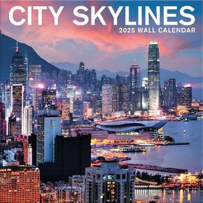 TURNER PHOTOGRAPHIC 2025 City Skylines 12x12 Photo Wall Calendar (25998940013)