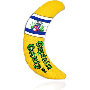 لعبة الكابتن Catnip Cat Banana Toy ، لعبة هريرة التفاعلية ، لعبة Cat Play ، مليئة بالقطط العضوية للقطط الداخلية