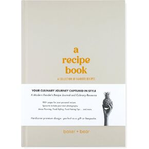 كتاب الوصفة: كتاب طبخ فارغ للكتابة في الوصفات الخاصة بك - مجلة وصفة قابلة للتخصيص مع مساحة للصور ، ومطالبات اليومية حول الطاهي ، وتخطيط القائمة ، ونصائح الطبخ - الأخضر