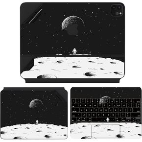 IMMOENUC 4-in-1 Colorful Skin for 2024 iPad Air M2 13 inch/iPad Pro 12.9 inch Magic Keyboard Full Body Protective Decal Vinyl Sticker Film with Keyboard Cover（for iPad Pro 12.9 6th/5th/4th/3rd）
