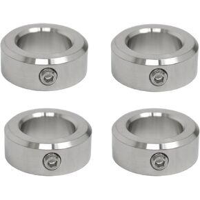 Jeremywell 1" Bore Stainless Steel Set Screw Shaft Collar OD 1-5/8" Width 5/8" (4 PCS) in Kuwait