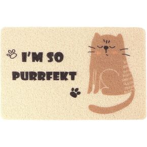 حصيرة القمامة القمامة كبيرة القمامة حصيرة القمامة ، Cat Pad Cat Food Food Mat Cushion cushion cat detter pad dog cat cat hat for stiter boxes ， Orange Cat Patter