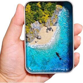 CalorMixs Mountains & Sea Miniature DIY Craft Kit for Adults - Complete Landscape Art Set with Dolphin & Beach Scene, Creative Therapy Crafts & Unique Gift for Women/Men/Kids