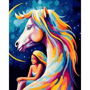 Linkmonde Kids 'Painting by Numbers DIY Acrylic Painting Kit للأطفال والمبتدئين - 16 "× 20"