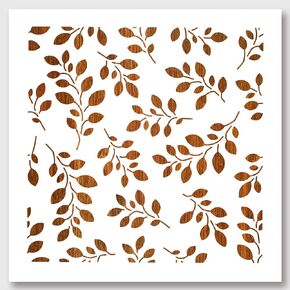 NBEADS Leaf Painting Stencils ، 10.8 × 10.8 بوصة قابلة لإعادة الاستخدام للفنون والطرف الحرفي للطلاء على الخشب ، والنسيج ، والورق ، والجدران ، والقماش ، والأرضية ، والبلاط