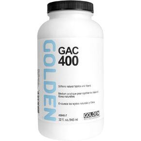 Golden Acrylic Polymer GAC-400 Stiffens Textiles/Fibers - 32 oz Jar