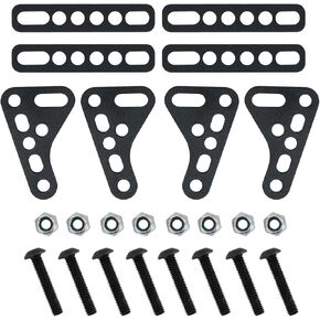 Metal Double Strock Strock Bracket Bracket Mount Mount Part Tarmed Part متوافق مع SCX10 Trx4 Trx6 D90 90046 90047 1/8 1/10 RC Crawler Car
