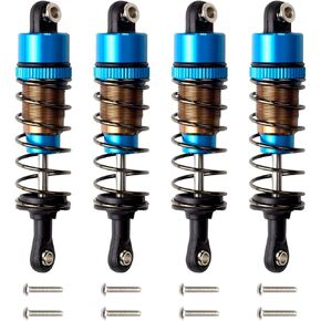طقم مثبطات صدمة صدمة 62 مم RC لـ 1/10 Tamiya TT01 TT02 1/14 Hyper GO H14BM RC Parts (Blue)