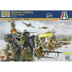 Italeri 510006151-1: 72 مجموعة شخصية المشاة الألمانية (الشتاء)
