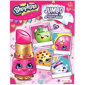 Shopkins Coloring Book with Stickers 96 Page