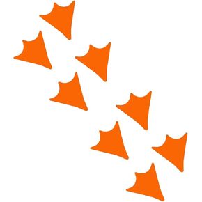 LiteMark Durable Vinyl, Duck Web Foot Print Decals, 2 Inch Duck Foot Prints Stickers for Schools Activities, Play Areas- (Golden Yellow, Pack of 48 Pcs) in Kuwait