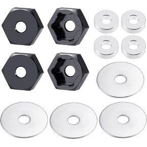 4Pack Morfum 12mm إلى 17mm Whex hex محول محول محول محول محول متوافق مع 1/8 Typhon/Kraton/Outcast/سيئة السمعة RC Big Rock Crawler Off Road Monster Truck Part