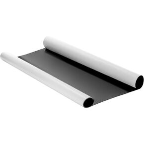Qwork White Vinyl Magnetic Sloat Roll - 24 "× 5 قدمًا ، 30 ملًا سميكة - قابلة للتخصيص وقابلة للطباعة للحرف اليدوية DIY ، العلامات ، واستخدام السيارة in Kuwait