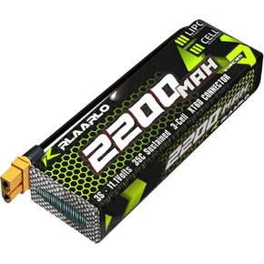Riaario 11.1V Lipo Battery 3S 35C 2200MAH Lipos مع موصل XT-60 لشاحنات CAR RC 1/8 1/10 MINI 1/10 RC المركبات