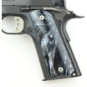 Altamont 1911 Grips - Pearl - Full Size 1911 Grips w. Ambi Safety fits Most Commander, Standard & Government 1911 Models - Made in USA