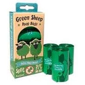Eco-Friendly Dog Poop Bags, 100% Made form Recycle material 15 Bags/Roll (4 Pack)
