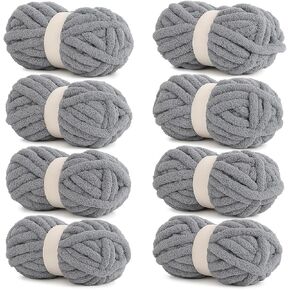غزل Chenille Chunky - 8 Jumbo Pack (27 ياردة لكل skein) - للكيه