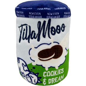 هوكسلي وكنت للكلاب | Tilla Moo الآيس كريم (كبير) | لعبة كلب مضحك | قوة أفخم لعبة الكلب مع Squeaker | هدية الكلب | متعة ، متينة | لعبة الكلب H & K speceaky