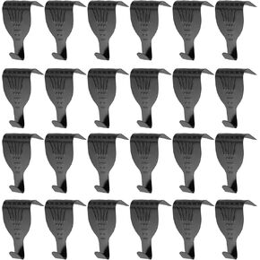 Antrader Moulding Hanging Hooks Picture Photo Frame Rail Hangers Brass Tone Hooks Pack of 24