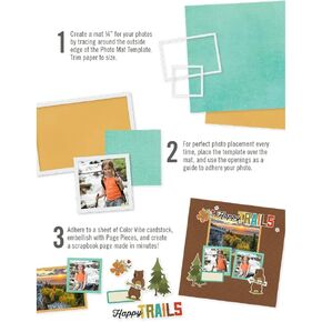 قصص بسيطة 2 "X3" ، 3 "X3" ، 3 "X4" ، 4 "X4" و 4 "X6" Pages Simple Photo Templates 5/PKG