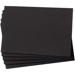 Hamilco Black Colored Cardstock - Note Note Invitents وبطاقات فهرس - 5 × 7 "