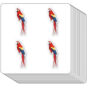 ملصقات الببغاء 1 في سجلات القصاصات والفنون والحرفية و DIY Kids و Calendars Journals 80-Pack