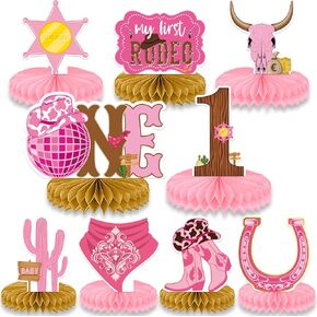 9pcs رعاة البقر الزخارف الحفل