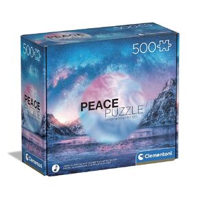Clementoni 35116 Peace Light Blue 500 قطعة ، مصنوعة في إيطاليا ، أحجية بانوراما للبالغين ، متعدد الألوان ، متوسط