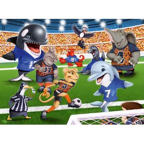 Ravensburger Soccer Field Flair - 150 قطعة XXL Jigsaw Puzzle for Kids | يلهم اللعب الإبداعي والمرح الرياضي | متعة صديقة للعائلة | صديقة للبيئة