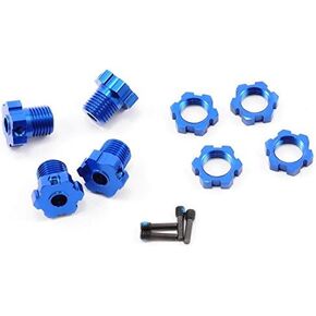 الألومنيوم splined 17mm Hex Hubs 5353x Nuts Blue for 1/10 RC Parts Parts Summit E-Revo 1 الإصدار