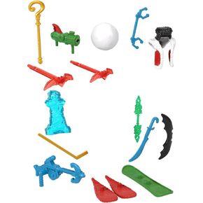 Visher -Price Parts Parts Imaginext PlaySet مستوحى من موضوع العطلة DC Superfriends - HML59 ~ إكسسوارات/أسلحة بديلة للشخصيات القابلة للتفويض