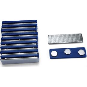 Applied Magnets ® 10 Name Badge Magnets - Magnetic Name Tag Holders with Three Neodymium Magnets