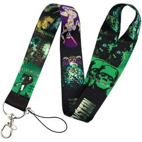 Frankenstein Monster Bride Classic Horror 17.7 "Neck Lanyard Keychain حامل المعرف شارة الهاتف المحمول حزام دبوس بواسطة pinstant
