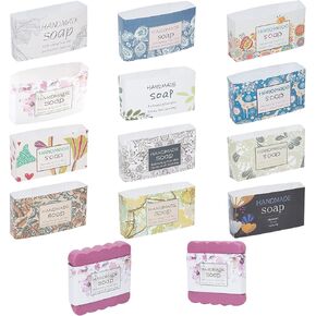 Adhandmaker Soap Wrapper ، 60 pcs 12 Styles Handmade Soap Cardboard Cardboard ، وأكمام صابون ورقة الصابون أغطية لمستلزمات تعبئة شريط الصابون محلية الصنع