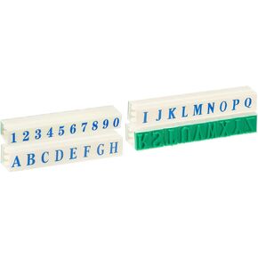 Patikil Detachable Letter Stamps Atts Number Stamps ، 1 Set حرف A-Z الشكل 0-9 مجموعة طوابع مجموعة Stamper Font Font Size 21x29mm لعلامة بطاقة Scrapbook Making Craft