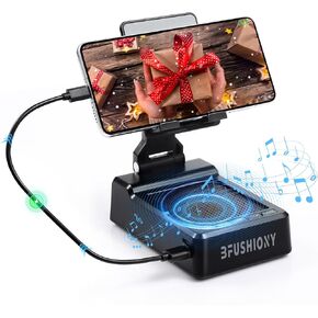 Gifts for Men Women Who Have Everything, Phone Stand with Wireless Speaker and Charger for iPhone/Android/Tablet, Birthday Gifts for Men Women, Unique Gifts for Him Dad Mom Tech Gadgets