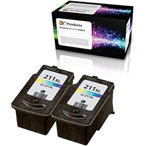 Remanufactured Ink Cartridge Replacement for Canon CL-211XL for PIXMA MX320 MX420 MX340 iP2700 MP495 MP490 Printers (2 Color)