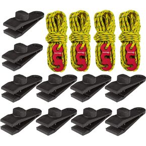 Tarp Clips Lock Grip, 20 Pack Tarp Clamps Heavy Duty, Shark Tent Fasteners Clips Holder, Pool Awning Cover Bungee Cord Clip, Car Cover Clamp