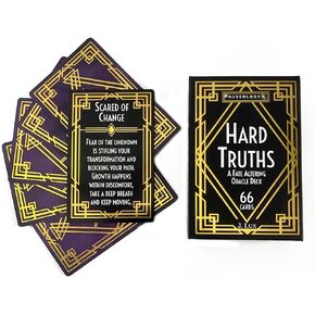حقائق صعبة - مصير يغير Oracle Deck - 66 بطاقات تنوير مع معاني لتعطيل أنماط إعادة التنظيم والتحول