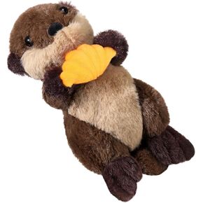 Sea Otter Stuffed Animal Plush Floating River Otter Cute Plushie Toys Stuffed Animal Girlfriend Boyfriend Ocean Birthday Mother Day Plush for Mom Gift(Heart)